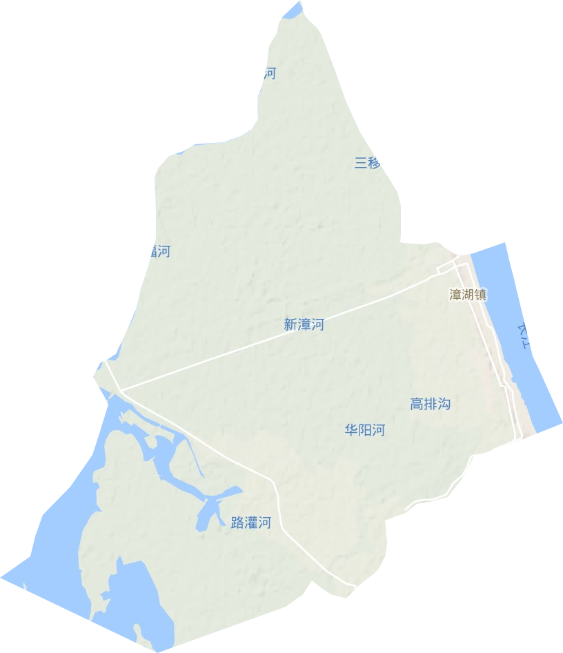 漳湖鎮地形圖