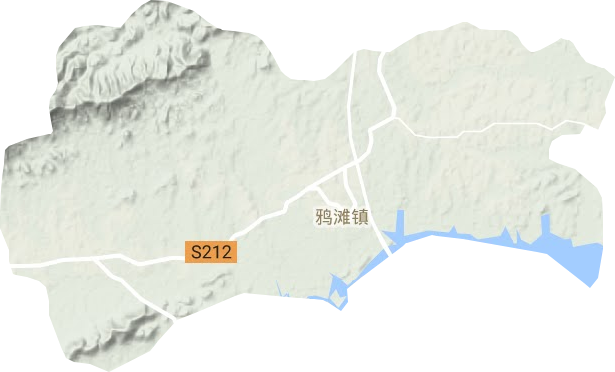 鴉灘鎮地形圖