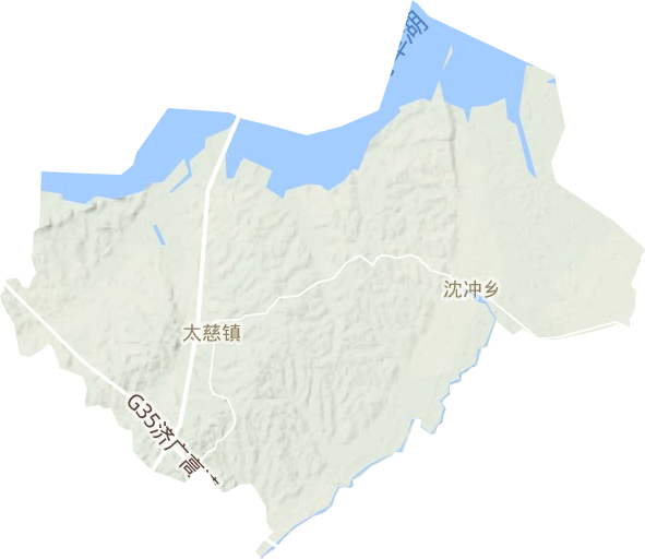太慈鎮地形圖
