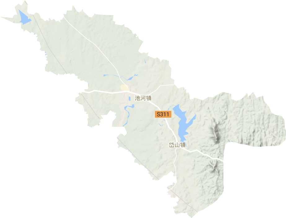 池河鎮地形圖