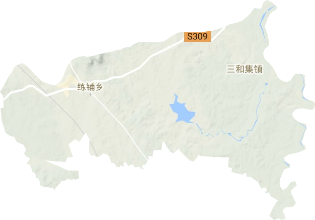 三和集鎮(zhèn)地形圖