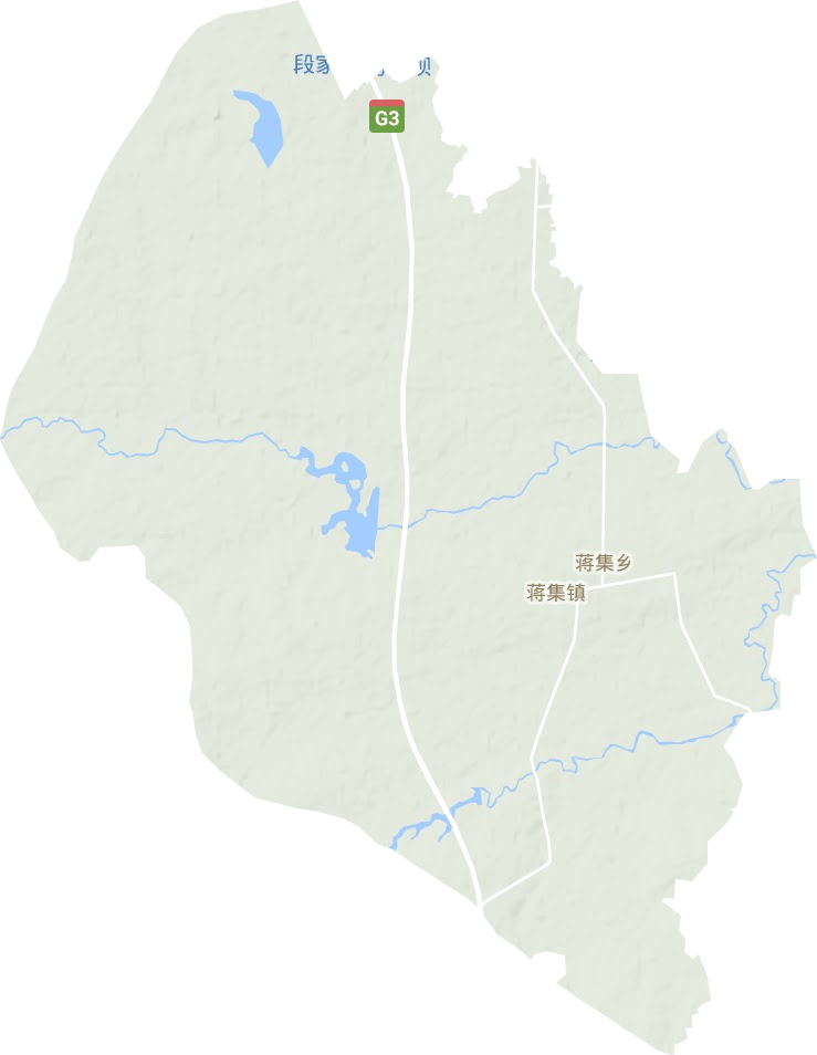 蔣集鎮(zhèn)地形圖