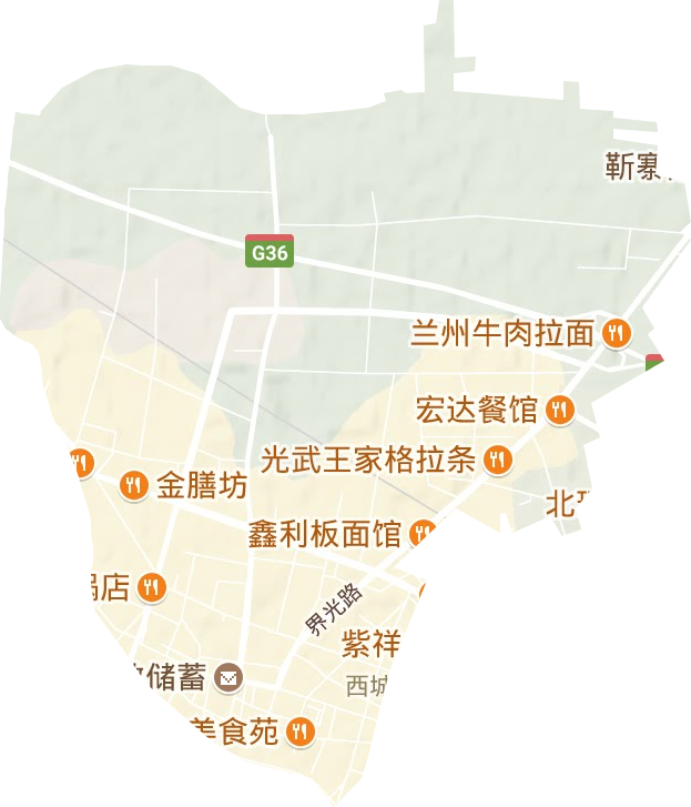 西城辦事處地形圖