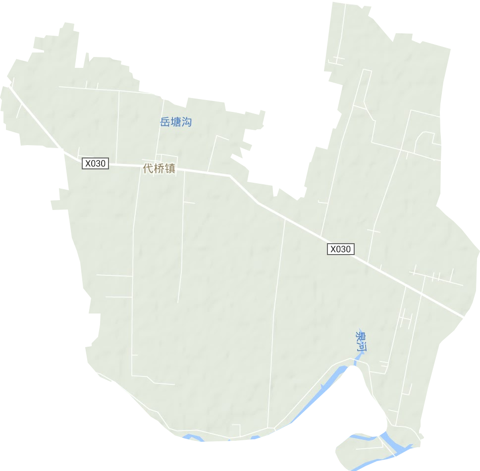 代橋鎮地形圖
