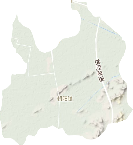 朝陽鎮(zhèn)地形圖