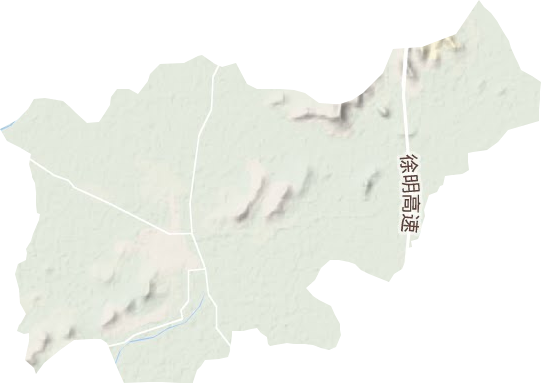 漁溝鎮地形圖