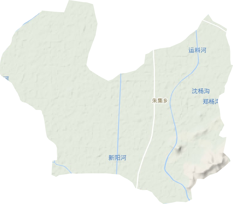朱集鄉地形圖