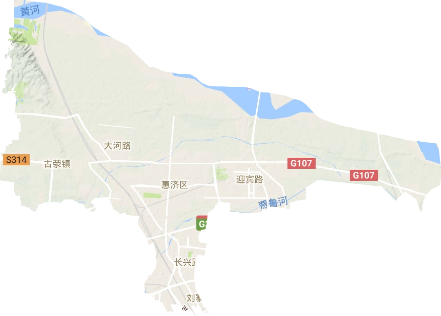 惠濟區地形圖