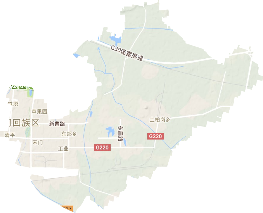 順河回族區地形圖
