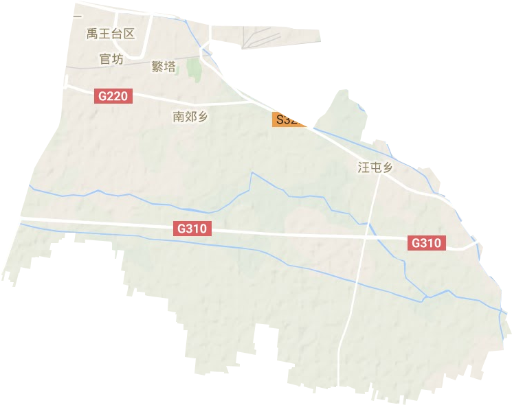 禹王臺區(qū)地形圖