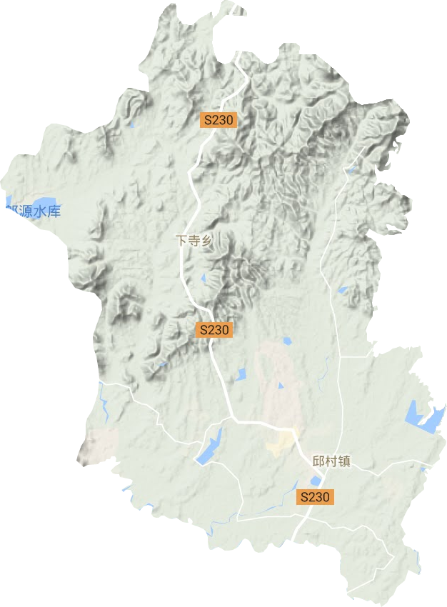 邱村鎮(zhèn)地形圖