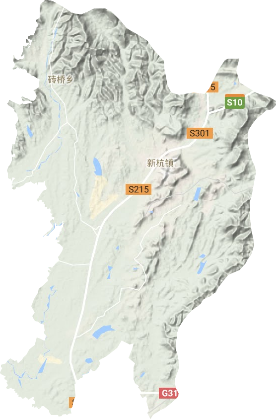 新杭鎮地形圖