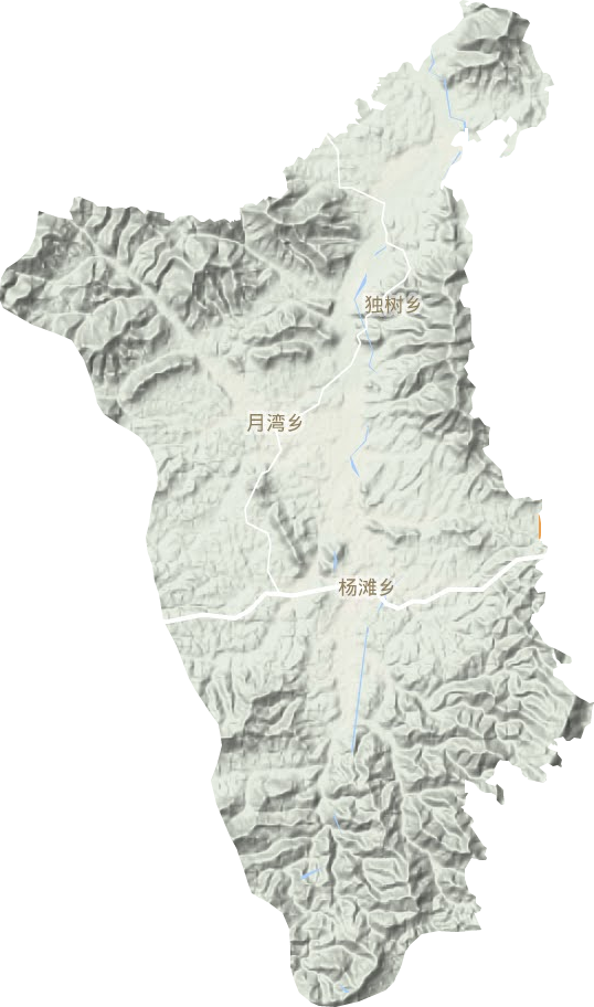 楊灘鄉(xiāng)地形圖