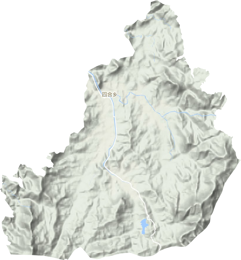 四合鄉地形圖