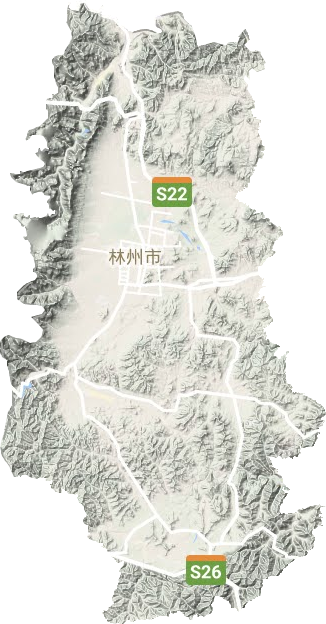 林州市地形圖