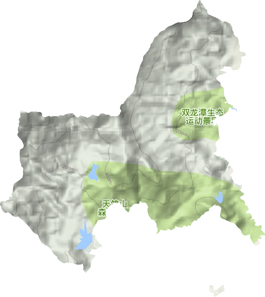 天竺山林場地形圖