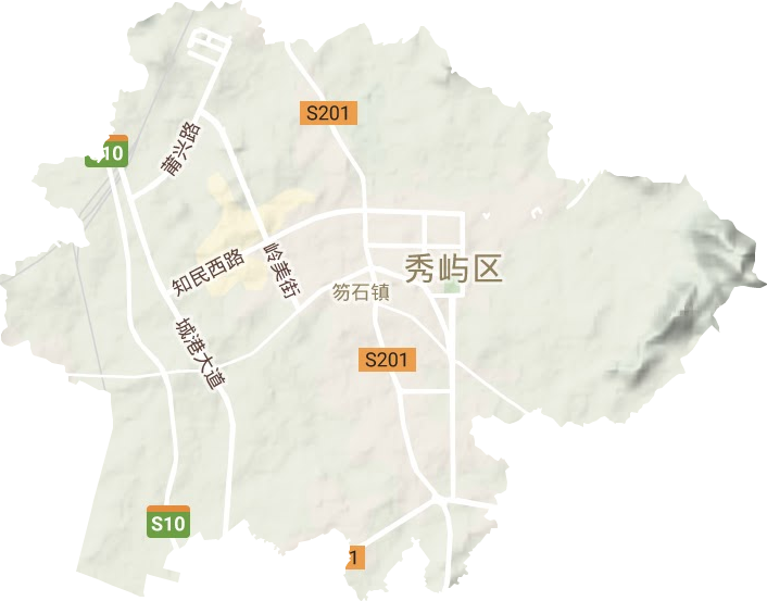 笏石鎮地形圖