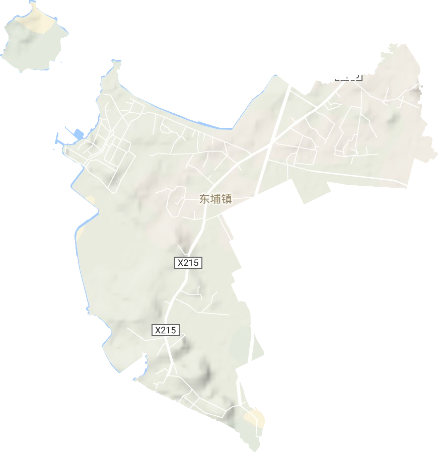 東埔鎮地形圖