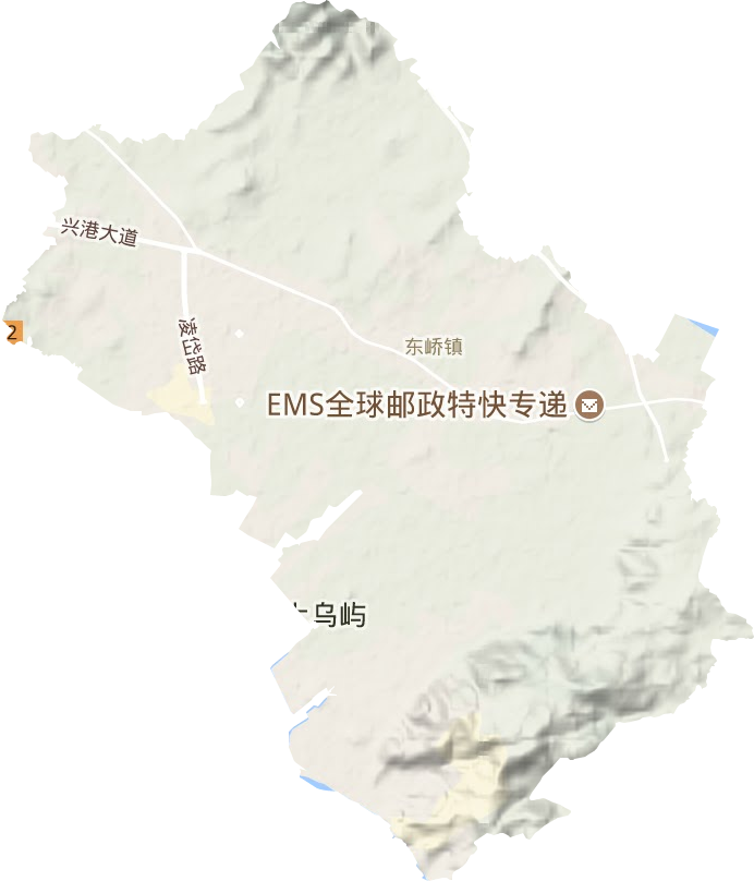 東嶠鎮地形圖