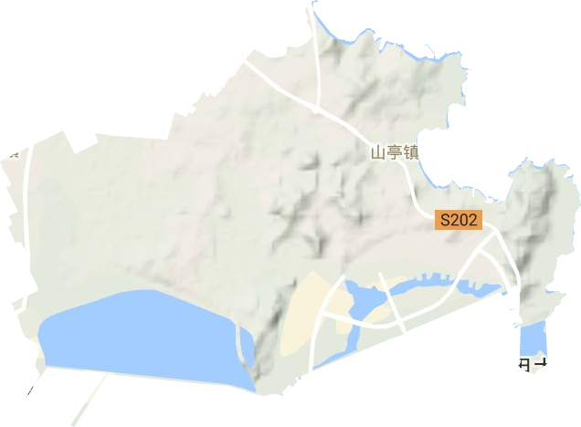 山亭鎮地形圖