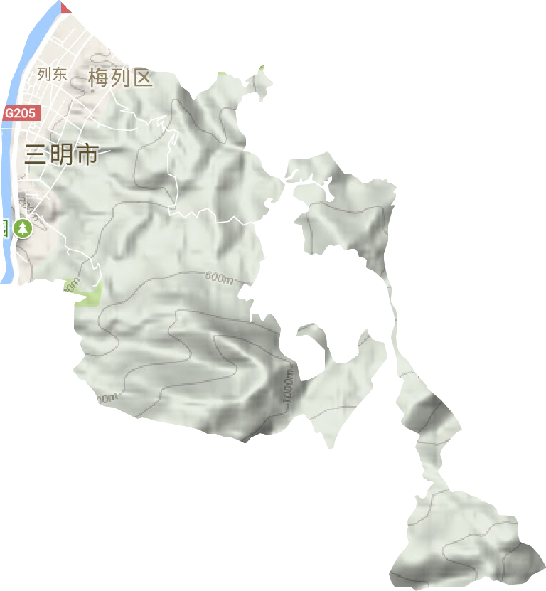列東街道地形圖
