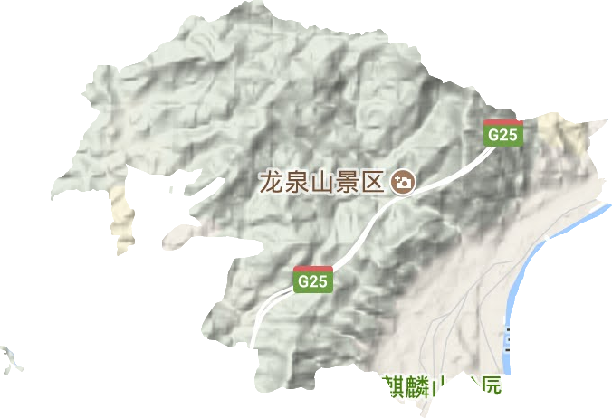 列西街道地形圖