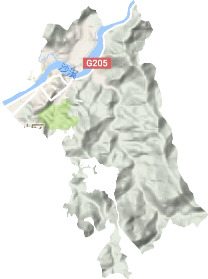 徐碧街道地形圖