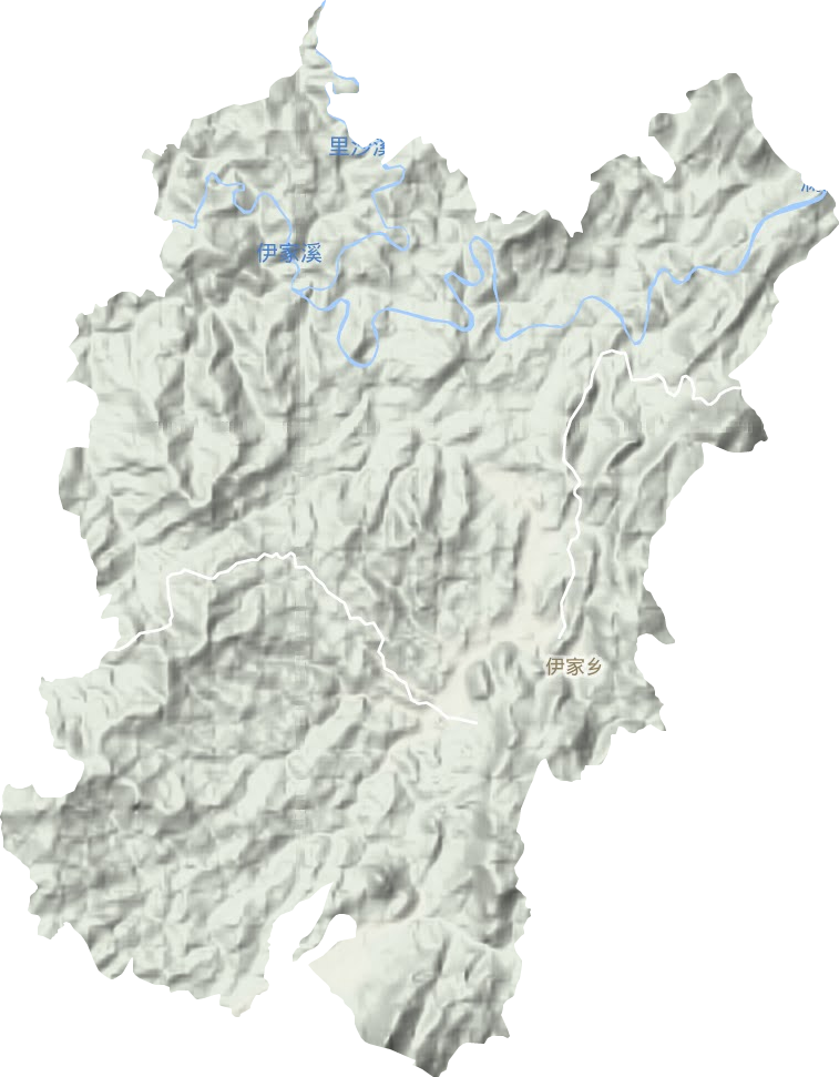 伊家鄉地形圖