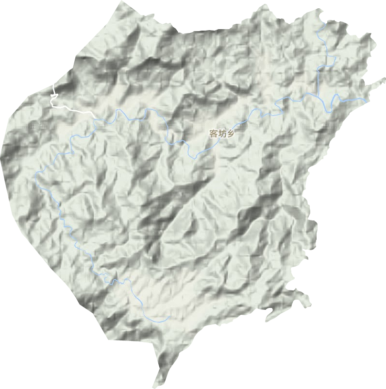 客坊鄉(xiāng)地形圖