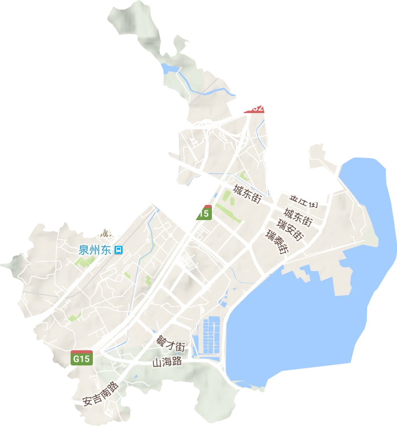 城東街道地形圖