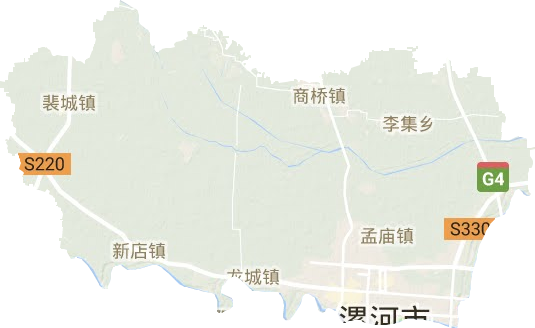 郾城區地形圖