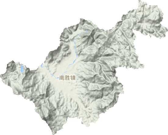 南勝鎮地形圖