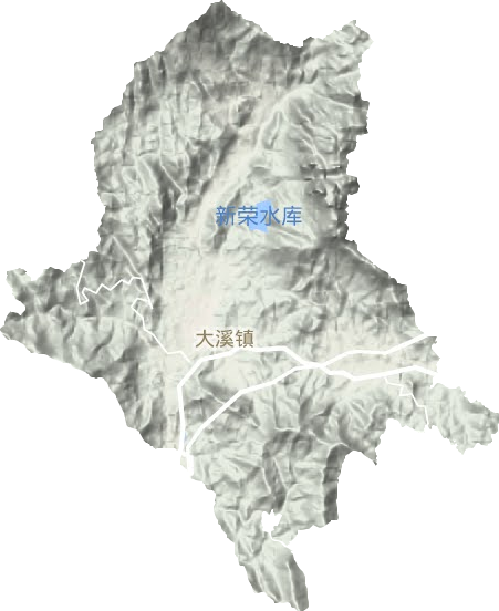 大溪鎮地形圖