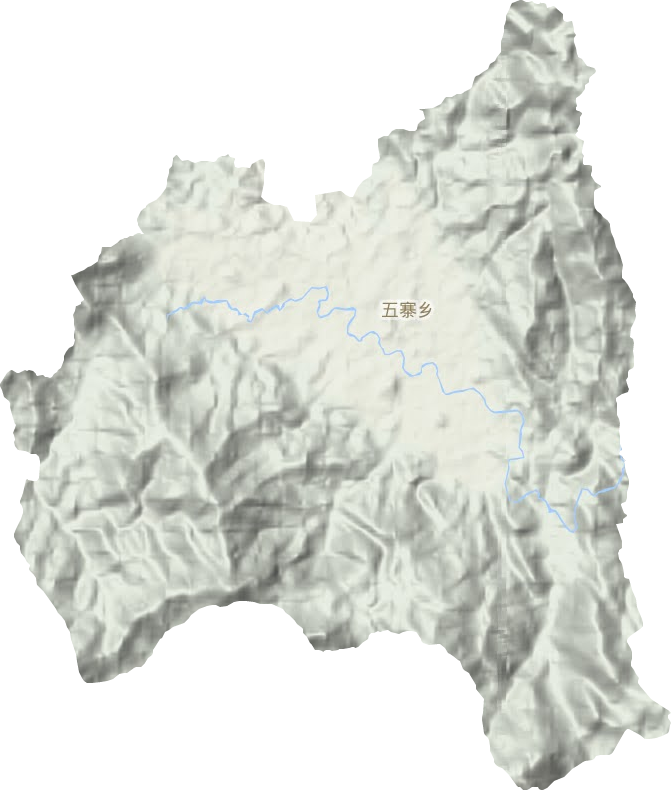 五寨鄉地形圖