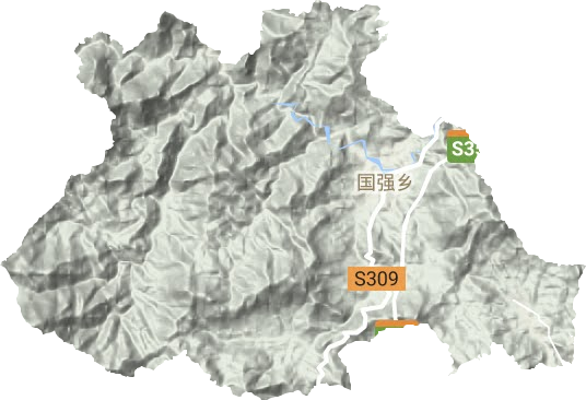 國強鄉地形圖