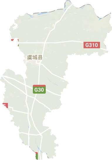 虞城縣地形圖