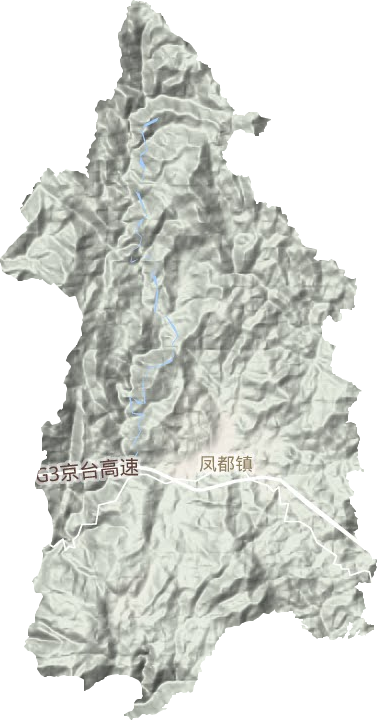 鳳都鎮地形圖