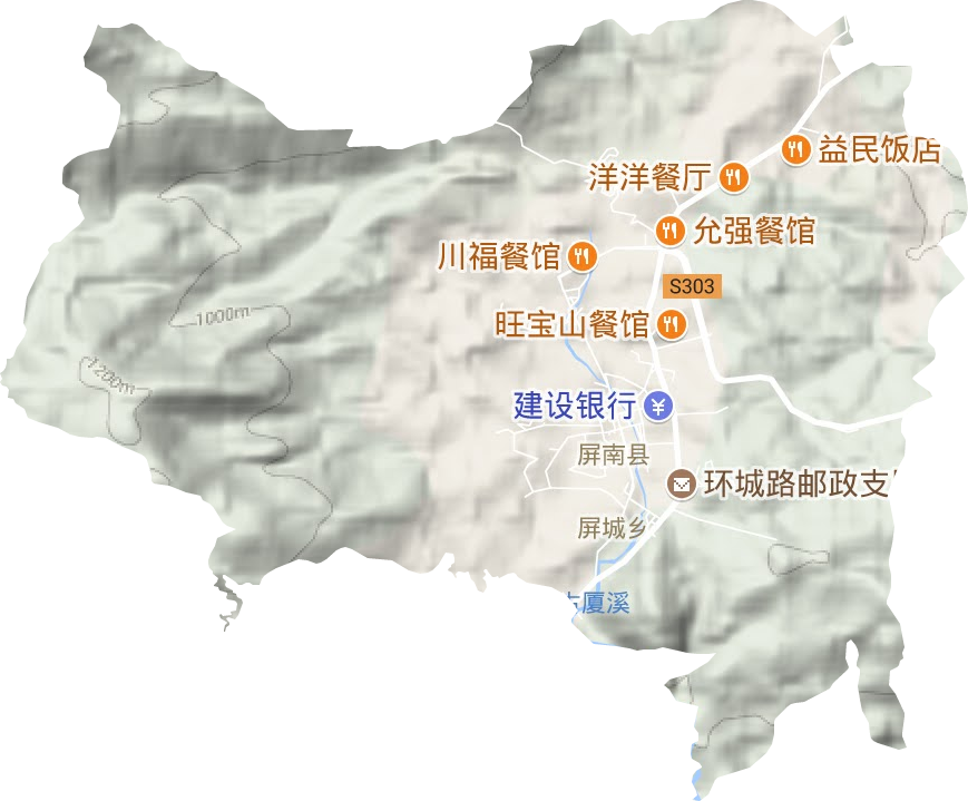 古峰鎮地形圖