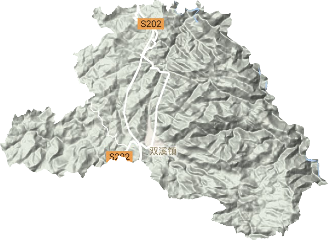 雙溪鎮地形圖