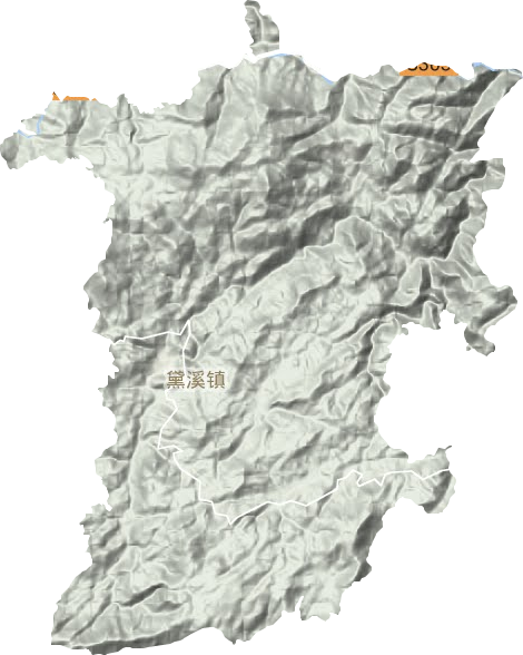 黛溪鎮地形圖