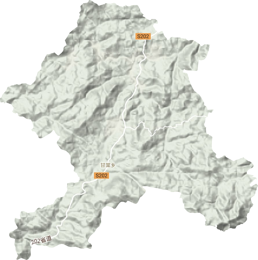 甘棠鄉(xiāng)地形圖