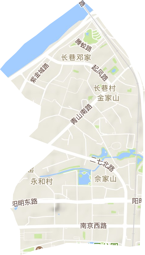 董家窯街道地形圖