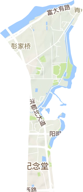 彭家橋街道地形圖