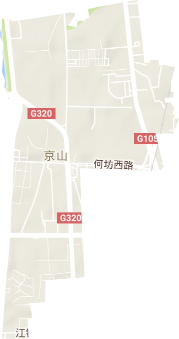 京山街道地形圖