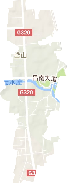 岱山街道地形圖