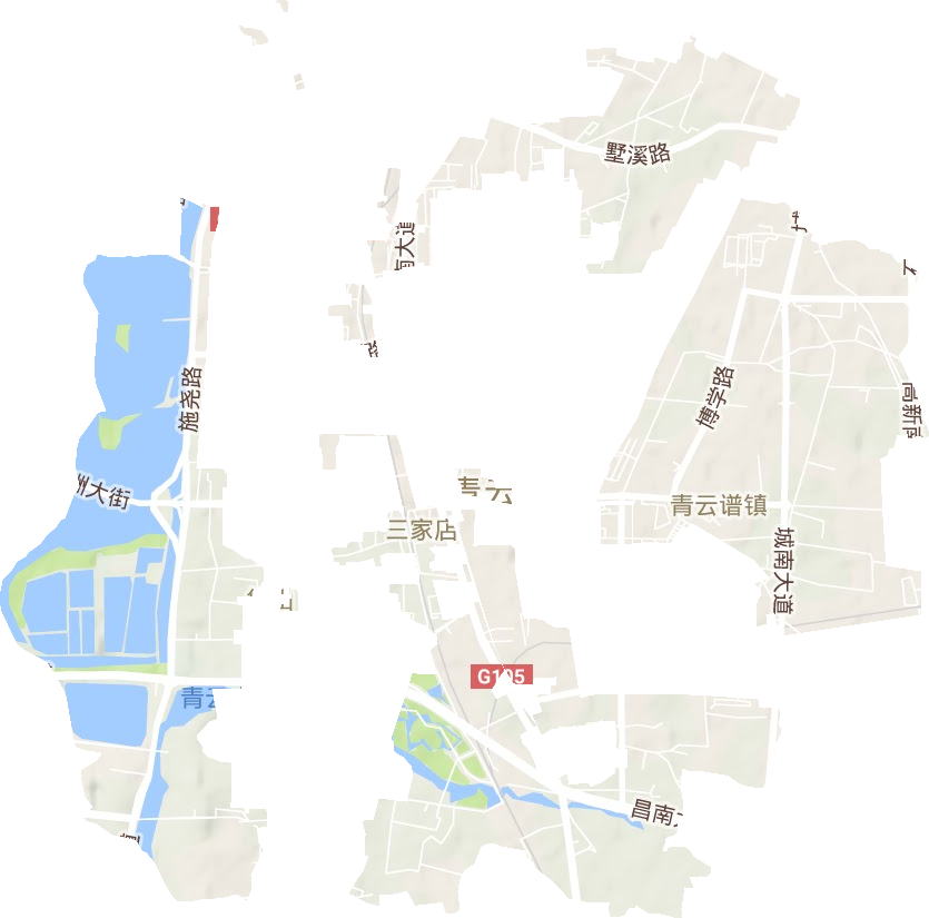 青云譜鎮地形圖