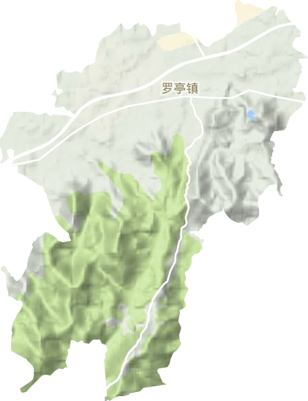羅亭鎮地形圖