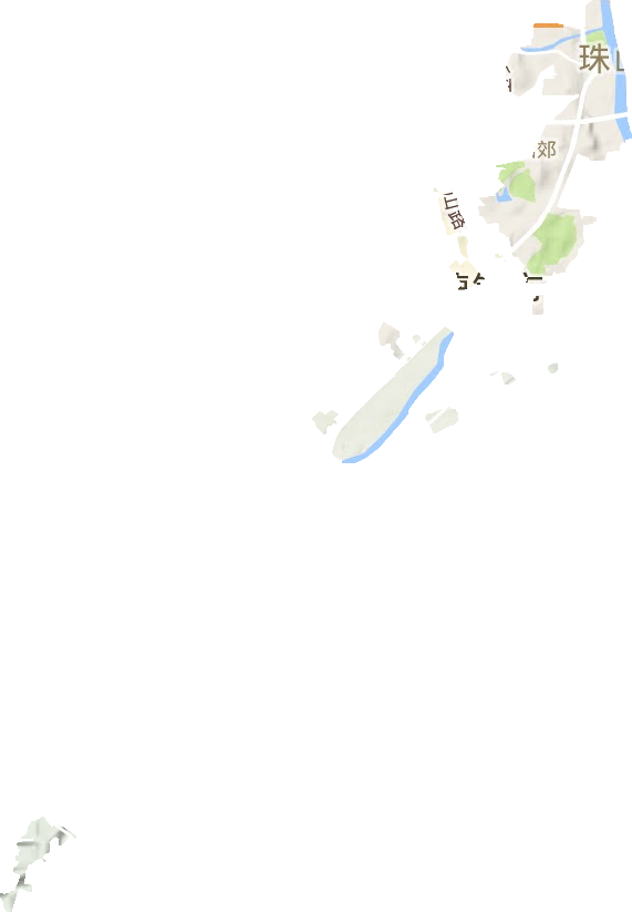 西郊街道地形圖