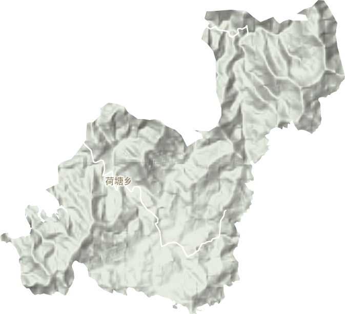 荷塘鄉(xiāng)地形圖
