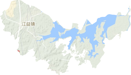 江益鎮地形圖